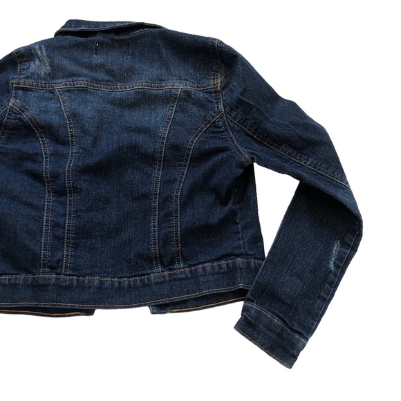 Lei Distressed Denim Jacket size Medium - Picture 3 of 7